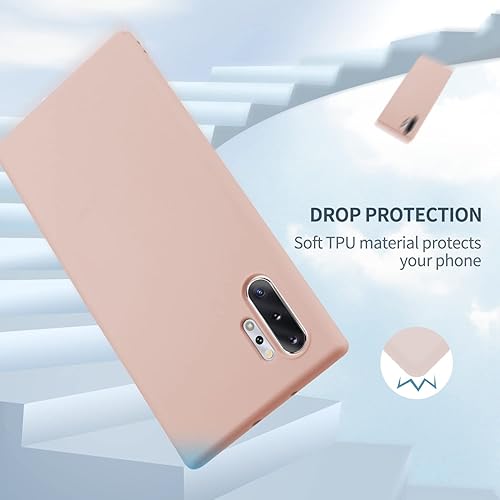 Miniatura 37 de Funda para Galaxy Note 10 Plus, silicona líquida, delgada, suave, TPU, protección de cuerpo completo, a prueba de golpes, para Galaxy Note 10 Plus
