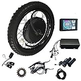 150mm Dropout QS v3 273 Motorcycle 18' 19' 72v 8000W Rear hub Motor Wheel,Sabvoton 150A Controller, Color Dislay (18inch Rear)