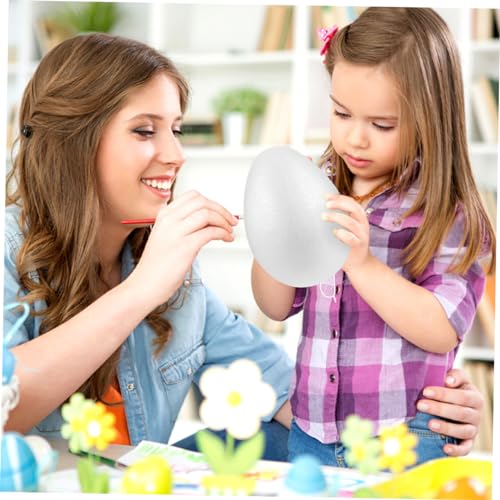 Huevos de espuma para manualidades sin imperfecciones para pintura limpia de pascua diy 6 uds 6