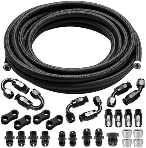 Unique Bargains AN-10 Fuel Line Kit 4ft Vacuum Hose Automotive Fuel Hose With Clamps 1 Set 14df1d75 6b42 4089 9f9d 99112b6836e0.4102f31e2d34a56878beae428d9f3ae8