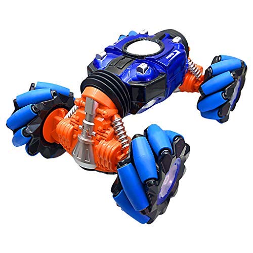 Preisvergleich Produktbild Luccase Blau Fernbedienung Auto Modell Spielzeug 41x31x11cm 4 Laufwerk Drahtlose Fahrzeug Fernbedienung Twisted RC Car Climbing Geste Stunt Car Spielzeug für Jungs