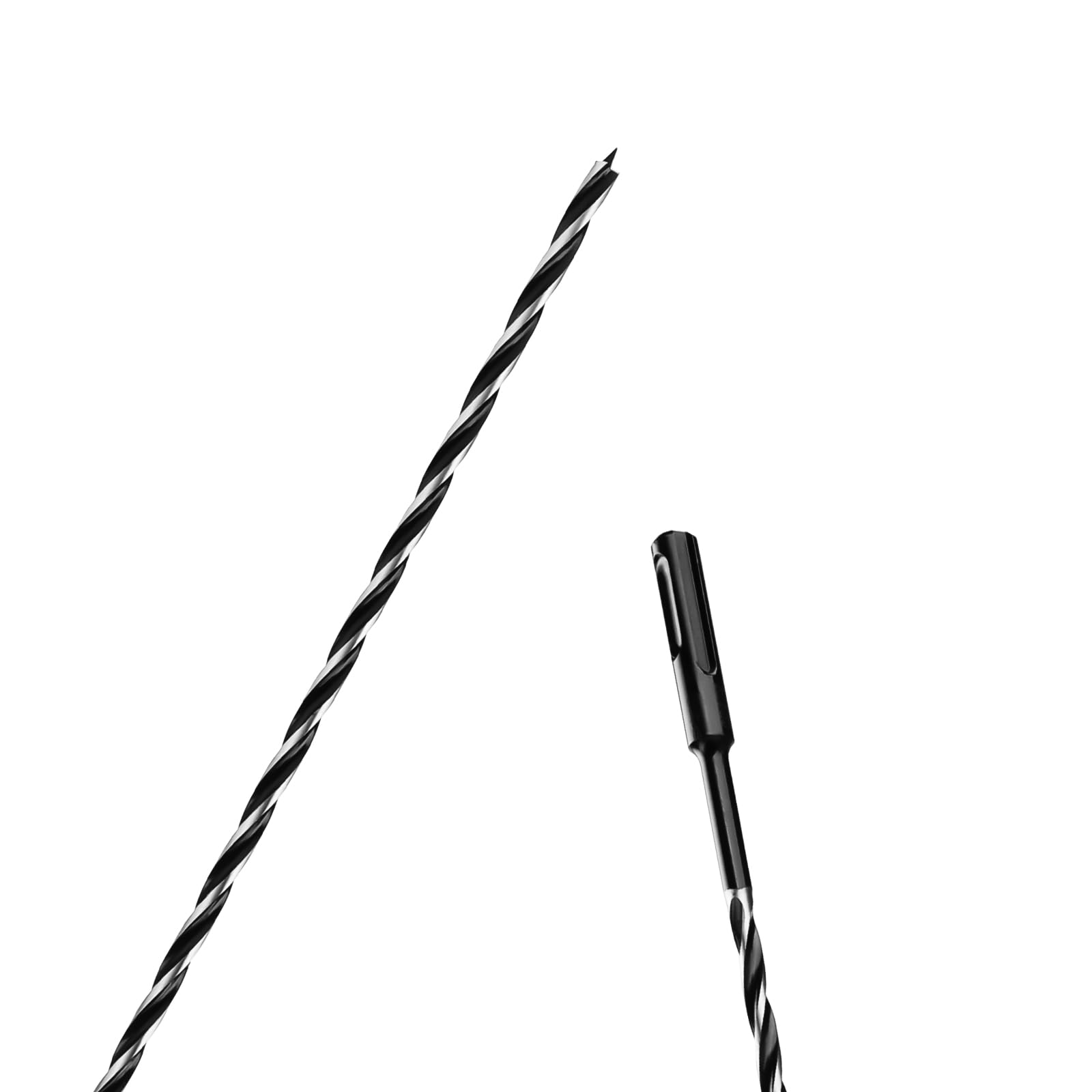 3PCS 1/4" x 24" Auger Drill Bit with SDS Plus Shank for Wood,Tri Flute Ship Auger Long Drill Bit for Soft and Hard Wood,Tree Stump,Plastic,Drywall and Composite Materials
