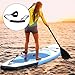 Inflatable Stand Up Paddle Board,Single Layer PVC Paddle Board with Carry Bag Hand Pump Accessories, Non-Slip Comfort Deck Adult Paddleboard Retractable Propeller for Adults Blue