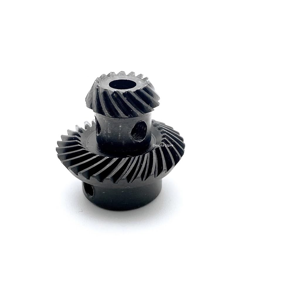 1: 2 Spiralkegelrad 1M 15/30/20/40 Zähne Stahl Schrägverzahnung(20 Teeth-6MM,30 Teeth-10MM)