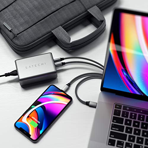 Image of Satechi 100W USB C PD Compact GaN Charging Station - Compatible with MacBook Air /Pro /Neo, iPad Air /Pro, iPhone 17 to 12 Series, AirPods, Apple Watch, Android, Windows