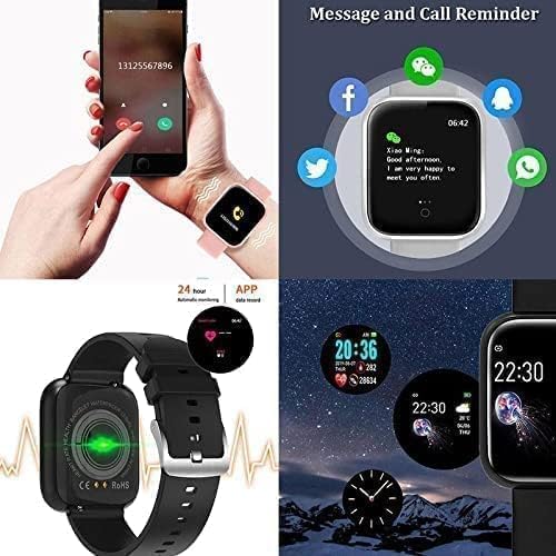 Image of AJO Smart Watch ID116 for Touchscreen Smart Watch, Screen, Pedometer, Sedentary Reminder, Sleep Monitor, Instant Notification, Anti-Lost, for Android & iOS - Black