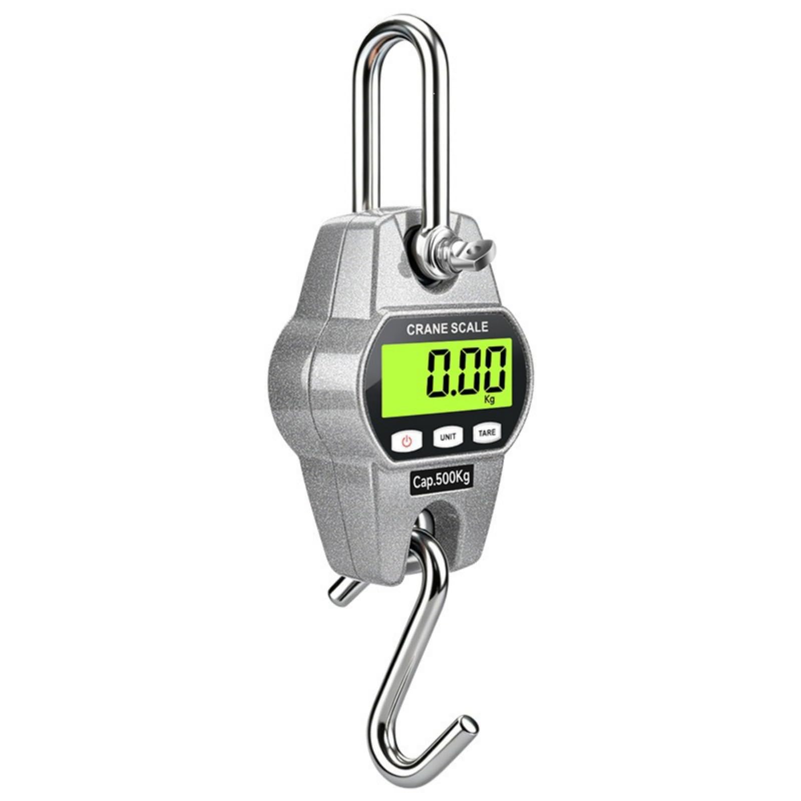 Carotoe Silver Lightweight Hanging Hook Scale With Lcd Screen And Easy Operations Ideal For Outdoor Work Industrial And Household Use High Accuracy Hanging Scale