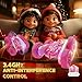 Terucle Remote Control Car for Girls, New Pink RC Cars Stunt RC Car Girl Toys for Girls Double-Sided 360° Rotating with Headlights 4WD Kid Toys Girls for Birthday Gifts (Pink)