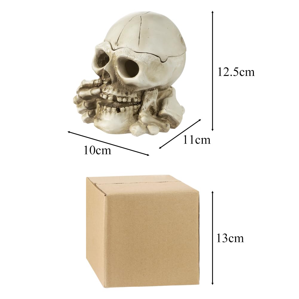 Amazon.co.jp: 髑髏 頭蓋骨 模型 ハロウィン 飾り ガラ空き ドクロ