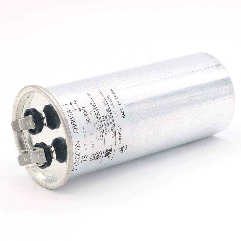 DollaTek 75uF CBB65 silnik kondensatorowy dzia?a do klimatyzacji 450 V AC SH 40/70/21 50/60 Hz