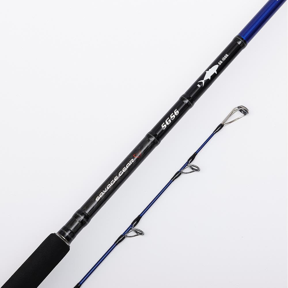 SGS Salzwassercombo Medium 3,05 m 30–100 g mit 5000 FD Spinnrolle | 2-teilig, Shore Jigging, salzwasserfest, für Küsten- und Meeresangeln