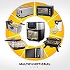 Princess 2-in-1 Air fryer Oven DeLuxe - 62.2% much less power use- 11 L capability - 1800W - 65-200°C - 10 programmes - Incl. rotating basket & spit - 3 baking trays/crumb tray - Take care of - 182075 - Image 6