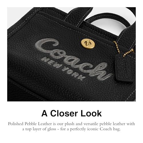 Coach Bubble Leather Cargo Tote 20, B4/Black4