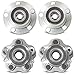 Tomegun 4 to 5 Lug Wheel Hubs Bearing Conversion Set of 4 (Front/Rear) for 89-94 Nissan 240SX S13