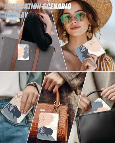 Image of Credit Card Holder, RFID-Blocking Women's Slim Wallet, Rice leaves