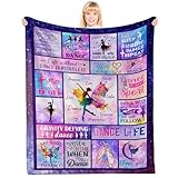 WADHULKTIL Dance Gifts Blanket for Girls, Dance Recital Gift for Girls, Gift for Dancers, Dancer Present for Girl on Birthday Gifts for Christmas Thanksgiving 40x50in