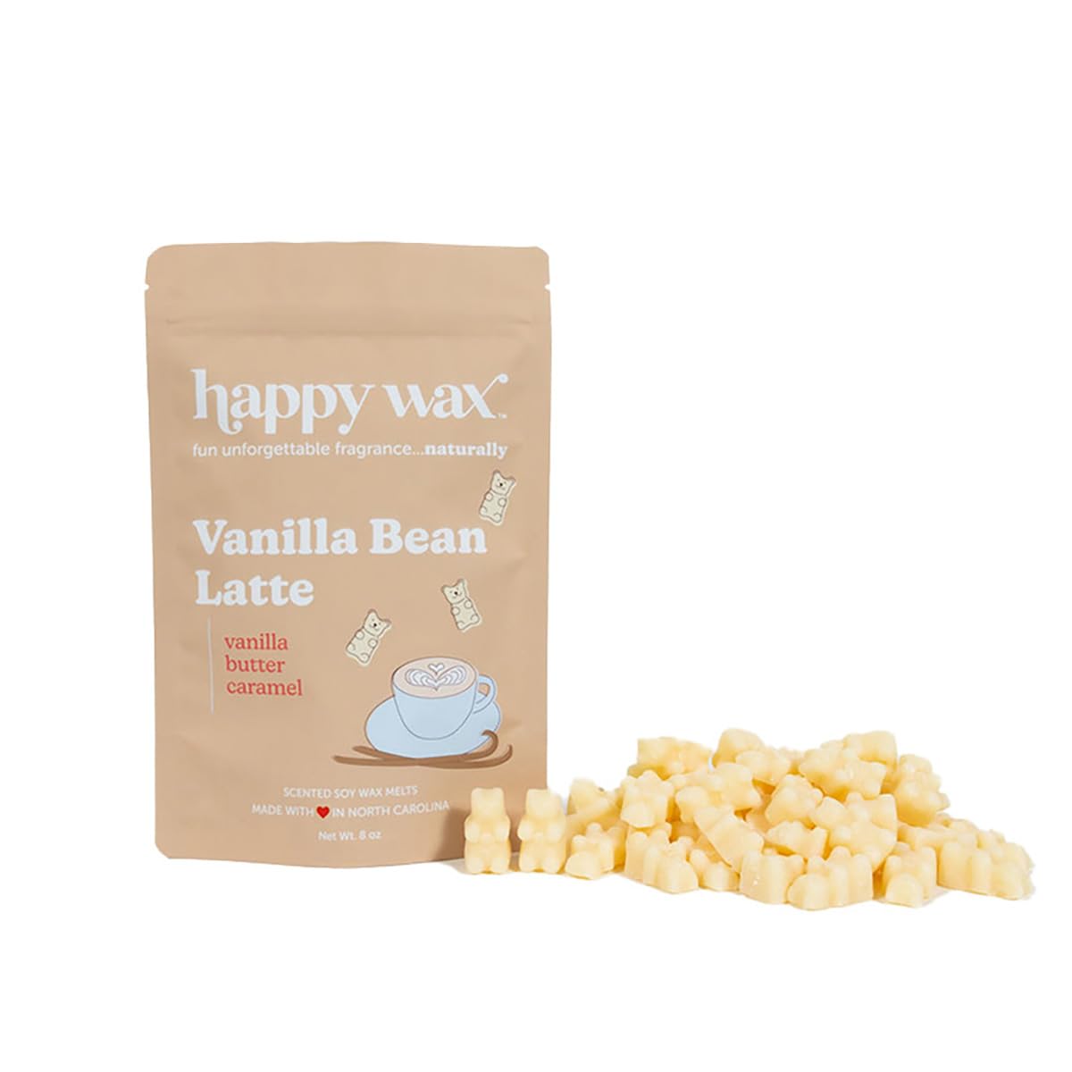 Happy Wax Zapachy kawy (wanilia, latte, 226 g)
