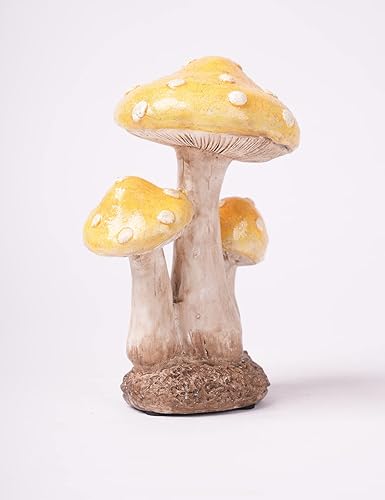 Miniatura 4 de SEINHIJO Decoración de hongos, escultura de jardín, estatua de hada, estatua de hada, moderna, patio, artes, poliresina, 7.1 pulgadas