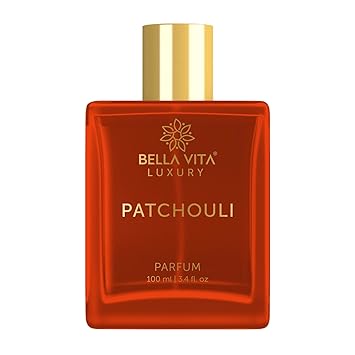 Bella Vita Luxury Patchouli Parfum Unisex Perfume for Men & Women with White Peach, Indonesian Patchouli | Spicy Long Lasting Fragrance Scent, 100 Ml