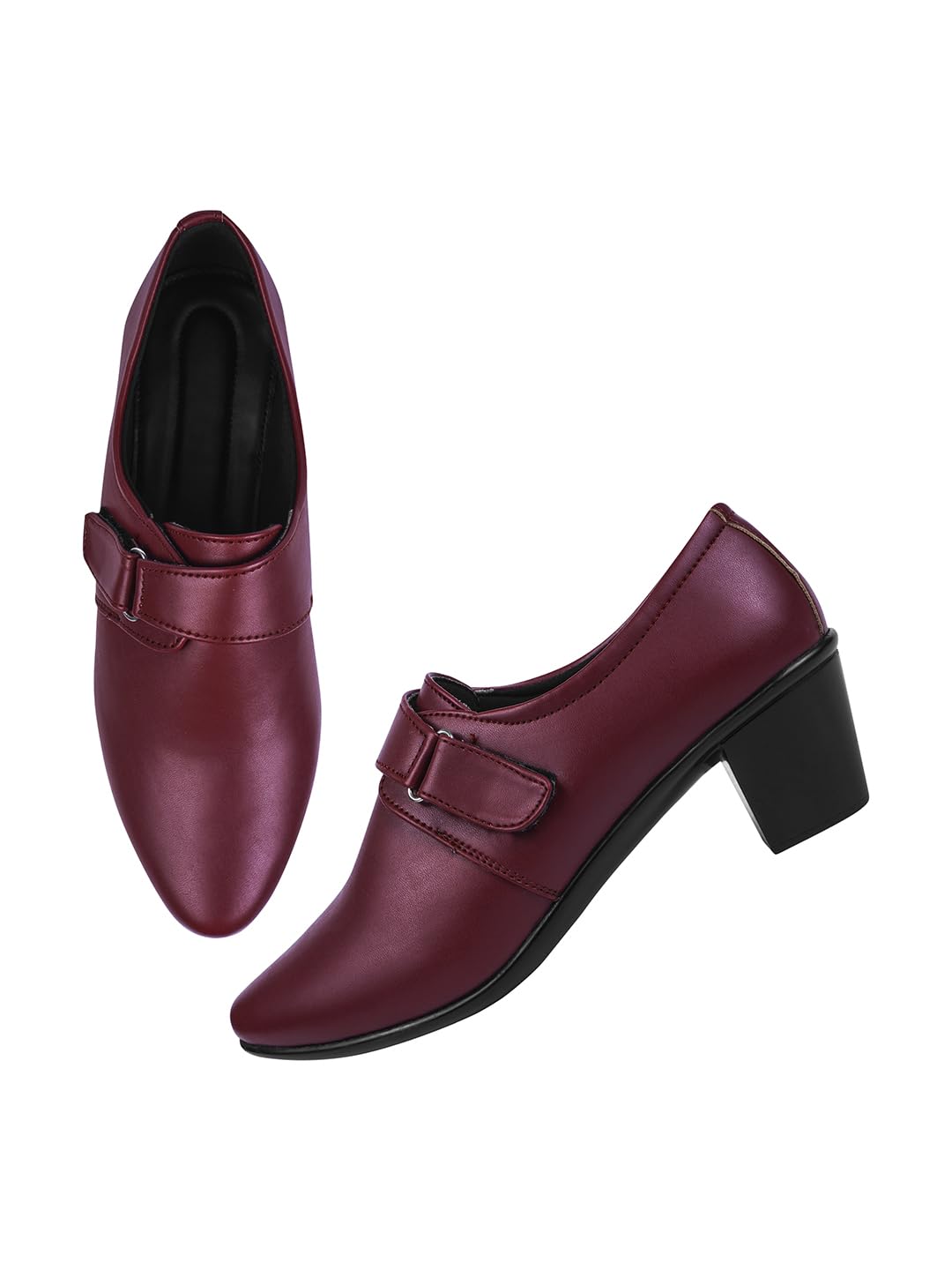 Selfiee Latest Collection Bellies Comfortable Stylish Solid Block Heel Slip-On Formal Shoes for Womens & Girls (B0CRH9KW5M) Amazon Price History, Amazon Price Tracker
