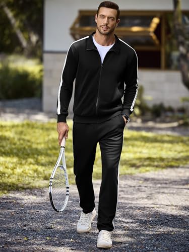 JMIERR Men's Track Suits 2 Piece Set Full Zip Sweatsuits for Men Athletic Jogging Suit Sports Outfits Sets3