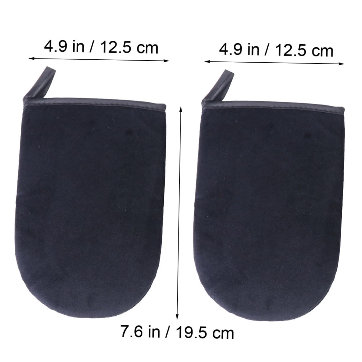 FOYTOKI Self Tanning Gloves Set Tanning Mitt for Lotion Application Soft Lint Easy to Curve Black 2 Pieces