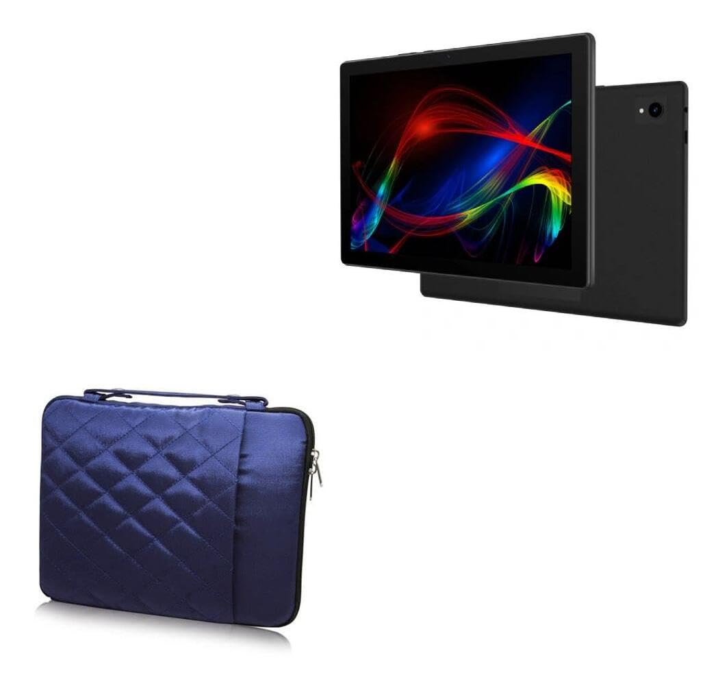 BoxWave Case Compatible with Vortex CMG101 - Quilted Carrying Bag, Soft Synthetic Leather Cover w/Diamond Design - Navy