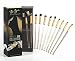 Exquisite 10 Piece Eye Brush Set | Crystal Eye Collection from Be You, BEAUTIFULLY | Professionally Designed With Bonus Lash/Brow Brush - Vegan, Hand Cut & Hand Made Brushes - Lifetime Guarantee
