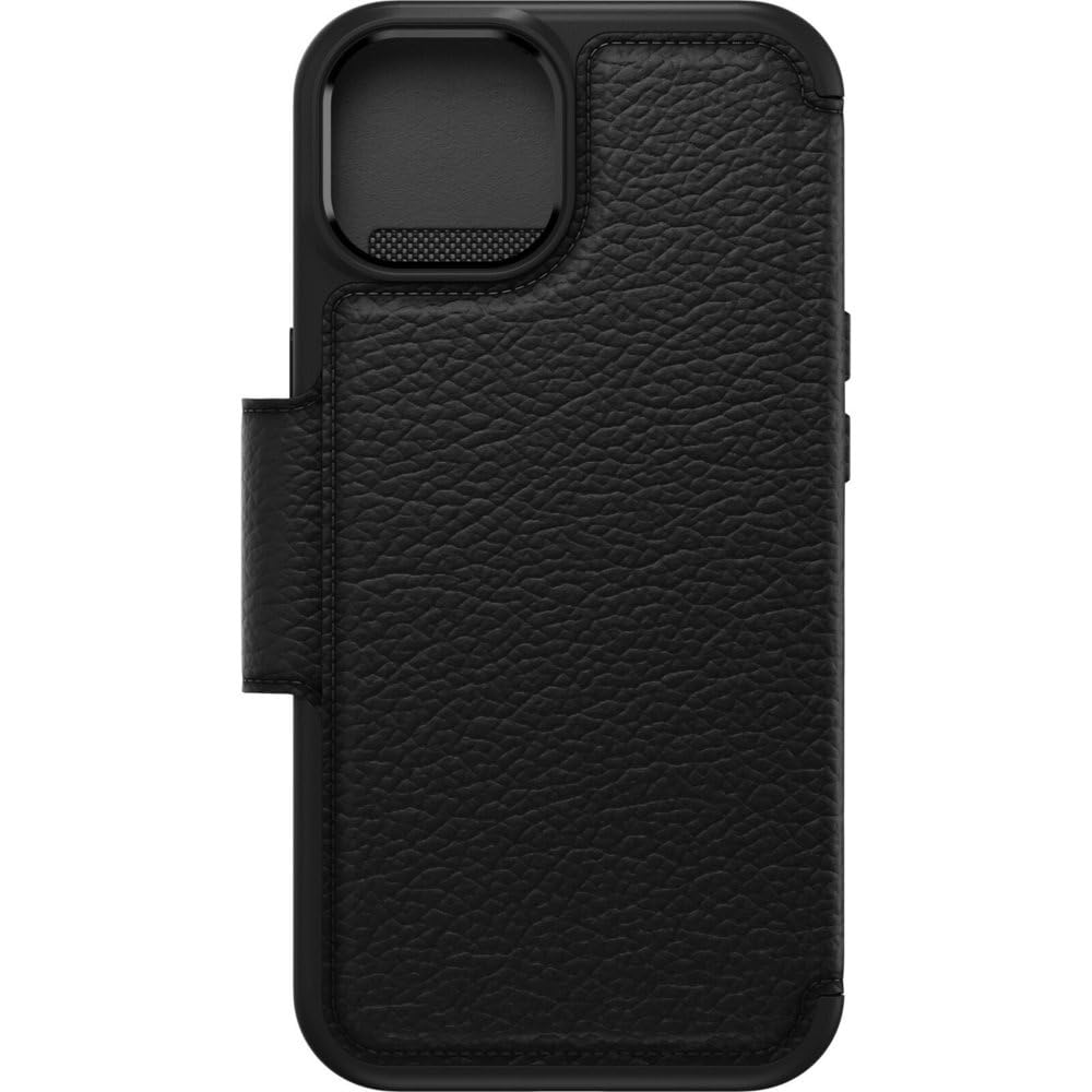 OtterBox Strada Case For IPhone 16e, IPhone 14, Shockproof, Drop-Proof, Premium Leather Folio With Two Card Holders, 3X Military Standard Tested, Black - View #9