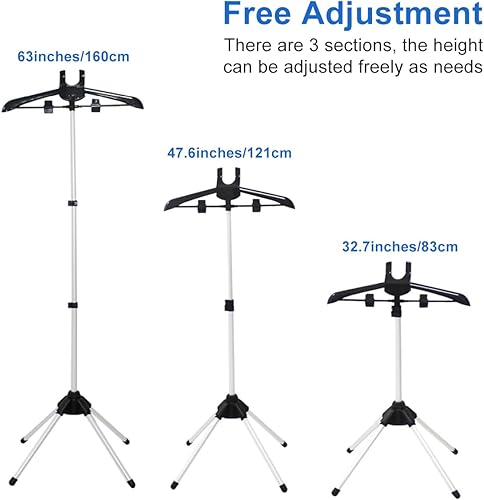 Miniatura 3 de Soporte de vapor portátil para ropa, soporte de plancha de vapor para ropa al vapor, percha de ropa de viaje, estante de vapor de mano para RV,