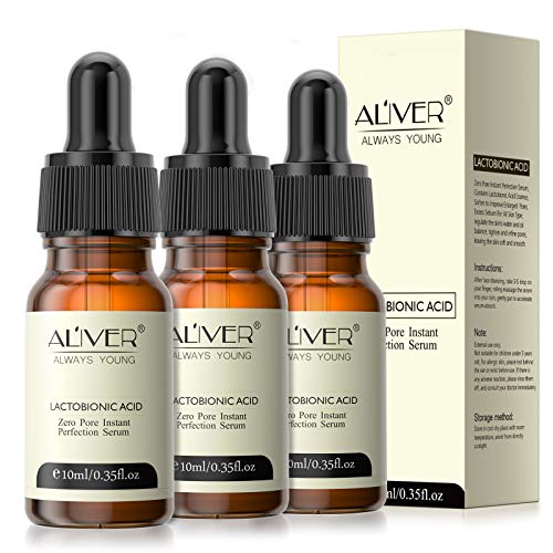 3PCS Zero Pore Instant Perfection Face Serum, Poreless Skin Tightening Anti Aging Serum, Pore Skin Care Serum Essential Oil, Facial Essence to Improve Enlarged Pores - for All Skin Types(10ml)