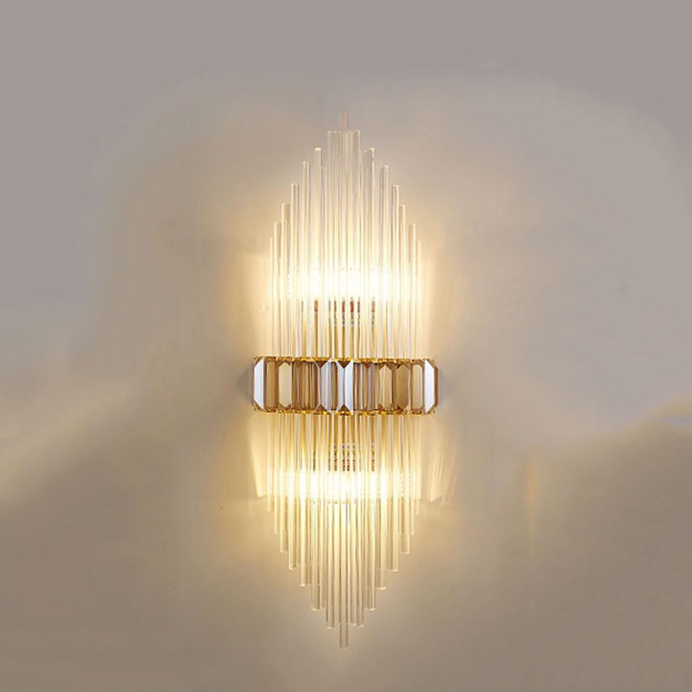 Apliques de Pared Modernos para Dormitorio Apliques de Pared Estilo Granja para Sala de Estar Luz Nocturna Lámpara de Pared para Habitación Infantil Luz de Tocador de Cristal para Baño