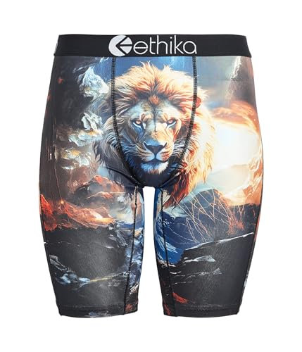 Ethika Men’s Boxer Brief, Knee Length, 4-Way Stretch Performance Underwear