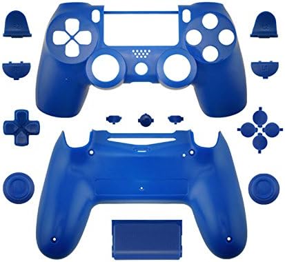 WPS Matte Controller Case Collection Full Housing Shell + Full buttons for PS4 Playstation Slim Pro ( JDM-040 ) controller (Blue)