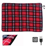 HJHY@ Portable USB Lap Heated Throw Blanket, Winter Warming Heating Blanket Throw Electric USB for...