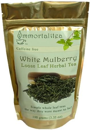 The Immortalitea Loose Leaf Herbal Tea, Mulberry, 100 Gram