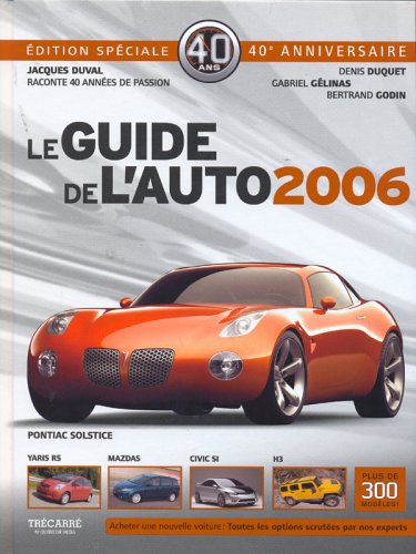Amazon.fr - GUIDE DE L AUTO 2006 ED SPECIALE 40E ANNIVERSAIRE - DUQUET ...