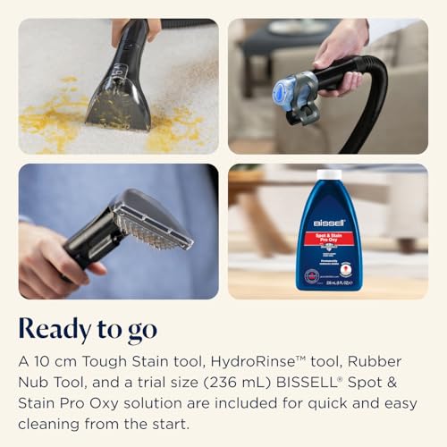 BISSELL SpotClean Mini Cordless Carpet Cleaner, Portable Spot Washer, Perfect for Quick Cleanups, Compact & Lightweight Machine, On the Go Stain Remover for Cars, Boats, Sofa, Rugs & More, 40652 - Image 11