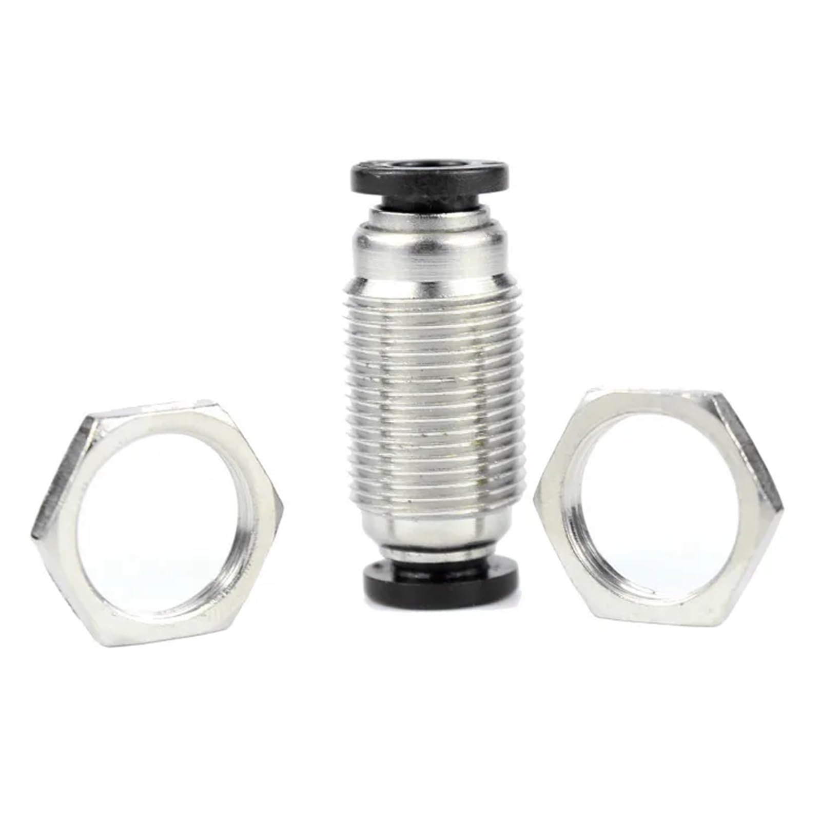 1 raccordo pneumatico PM per tubi ad aria, raccordi rapidi per tubi flessibili da 4 mm 6 8 10 12 mm (12 mm (nero))