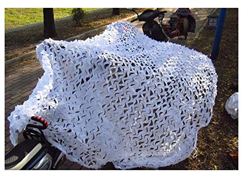 Filet de camouflage blanc protection solaire pour terrasse et camping