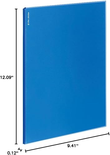 Miniatura 2 de Kokuyo Archivador de bolsillo, Novita a-A4, 12 bolsillos, azul claro, accesorio para Kokuyo Novita a-libro transparente expandible, importación de