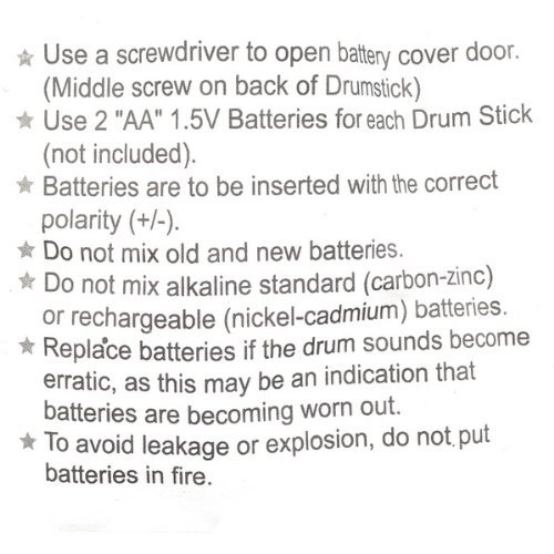 Duafire Kids Toy Air Drum Sticks Rhythm Party Music Drumsticks #TOP5