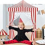 3 Pcs Carnival Party Decorations Circus Tent Awning Halloween Red White Banner Concession Stand(Striped Style) - Image 4