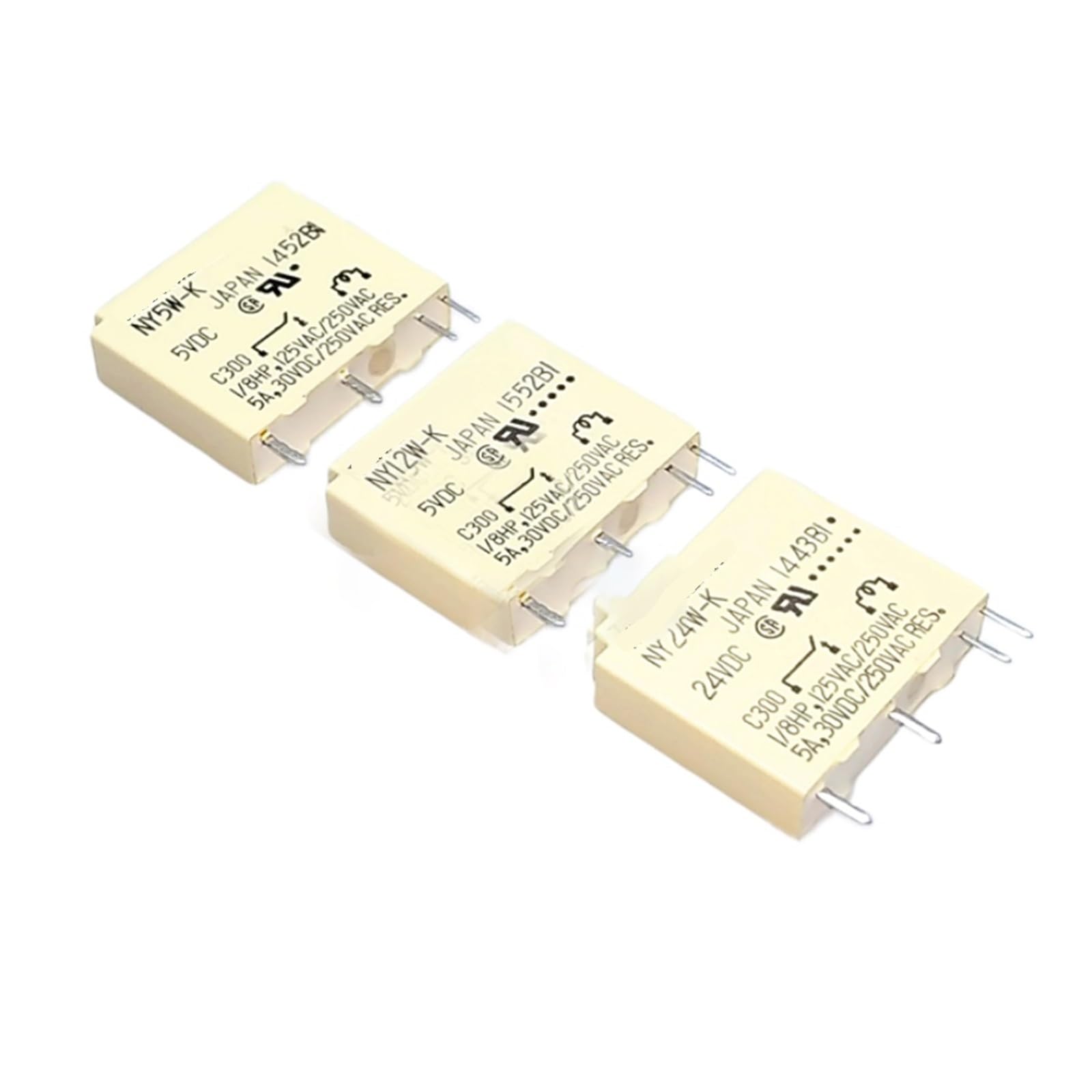 VWWJCCRO 10pcs Relay NY12W-K 4PIN DC12V 5A