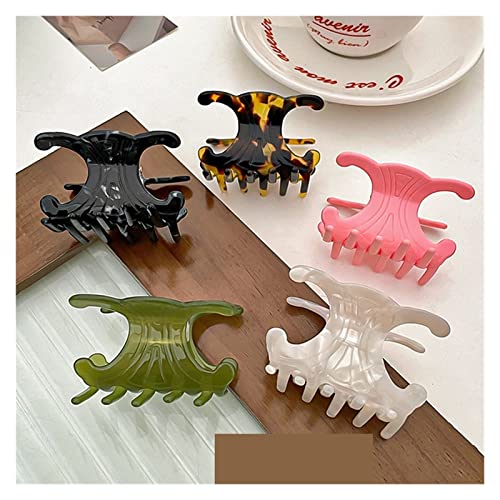 image for AELOUS Women Hair Claw,Headdress Hair Accessories,Colorful Leopard Pri