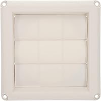Vista 7 de DOITOOL Cubierta de ventilación para secadora de 4 pulgadas, cubierta de ventilación exterior para 4 aberturas de conducto de ventilación (blanco)