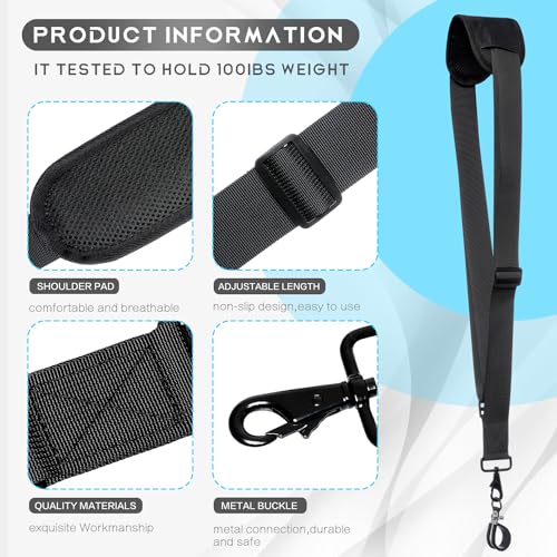 TIANAO Long Trimmer Strap, Reliable Shoulder Strap, Weed Eater Strap that Can Ease Your Work, Compatible with EGO/Greenworks String Trimmer, Shrub Trimmers & Leaf Blower. - Thumbnail 3