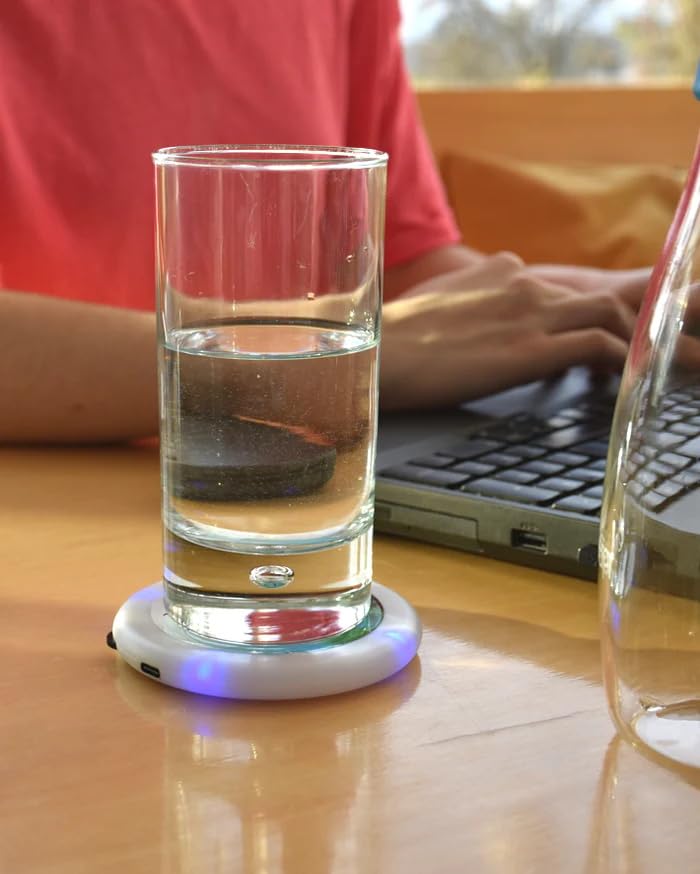 Trinkerinnerung drinktimer 2.0 – Achtsamkeit Trink Coach – Mehr Wasser trinken Alarm – Hilfe für bessere Flüssigkeitszufuhr – Ausreichend trinken hilft gegen Müdigkeit, Kopfschmerzen und Stress