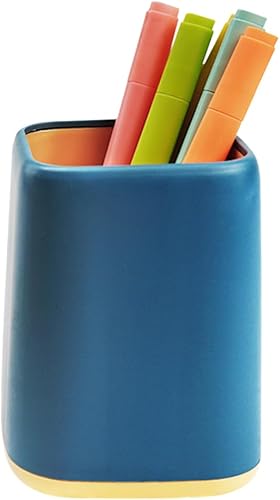 Soporte para bolígrafos de escritorio, organizador de escritorio, estuche de almacenamiento de papelería con diseño escandinavo para la escuela, el