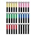 DROK Reusable 30 Pcs Adhesive Velcro Cable Ties 8 Inches Adjustable Hook and Loop Wire Cord Straps with Buckle and Eyelet